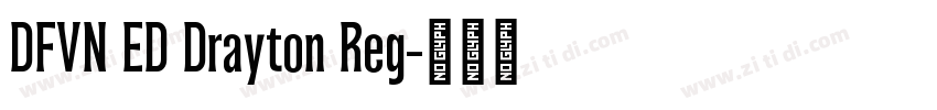DFVN ED Drayton Reg字体转换